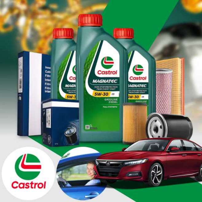 혼다 어코드 9세대 2.4 (13~17) 가솔린 엔진오일세트 캐스트롤 마그네틱 5W30