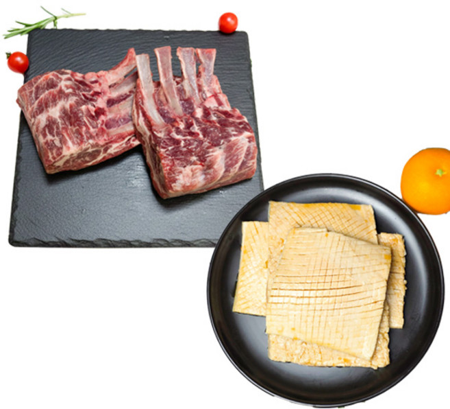 [가정의달행사] 통숄더랙1kg + 양념돼지껍데기1kg, 1kg, 1개