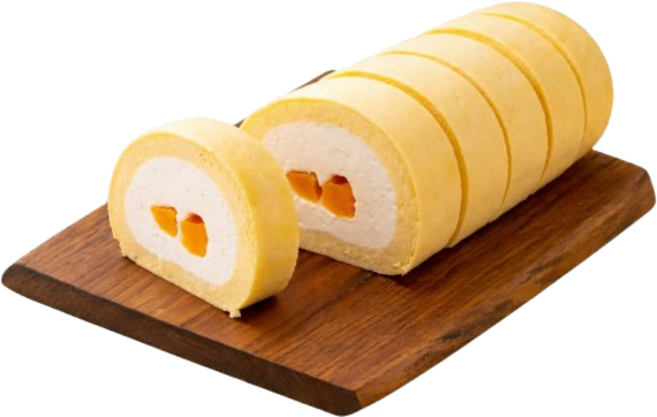 [신키네도] 망고 롤케이크 달콤한 망고를 그대로 담은 일본 수제 디저트, 350g, 1개