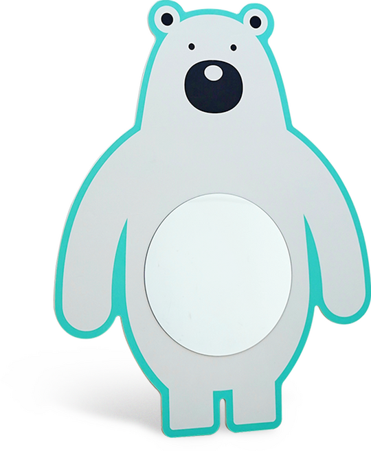 뮤고랑 베이비캐슬 표정거울 유아용 터미타임 표정놀이 안전 벽거울, 1개