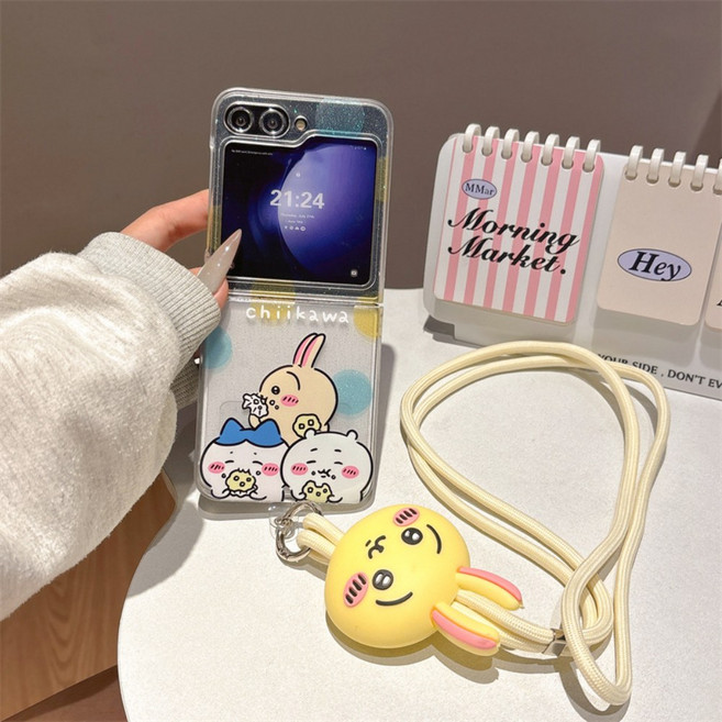 갤럭시z플립7 z플립5 z플립6 힌지보호 투명실리콘 파자마 보이 핸드폰케이스