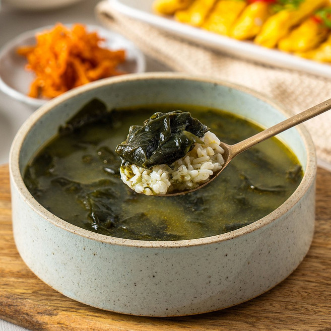 청년보따리 해담은 국내산 전복내장 미역국, 7개, 700g