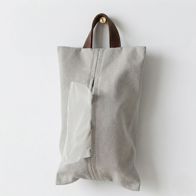 리쏘몰 일본식 패브릭 티슈 케이스 걸이, 1개, 1개입