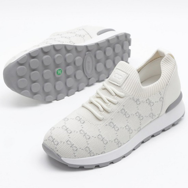 [더힐슈즈] 니트스판 키높이 여성여자 슬립온 운동화 스니커즈 5cm/3color sms-106