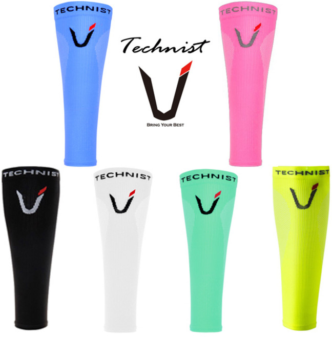 테크니스트 배드민턴 스포츠 종아리 슬리브 블랙 화이트 핑크 TA-184BK TA-185WH 라켓소년단 운동 축구, 1개