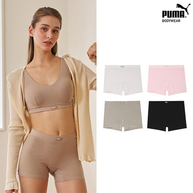 [푸마바디웨어] [푸마][푸마] 여성 소프트 사각팬티 4종 세트