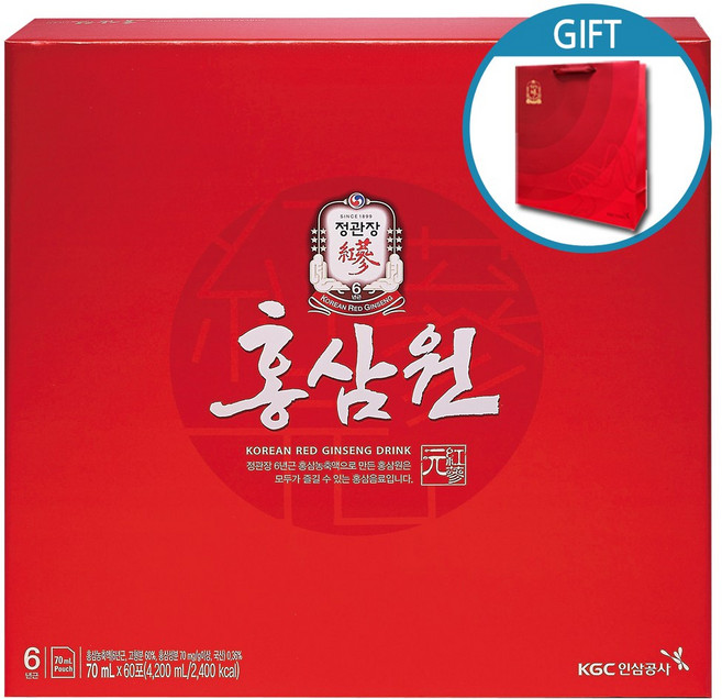 정관장 홍삼원 50mlx60개입 /6년근 인삼, 70ml, 60개