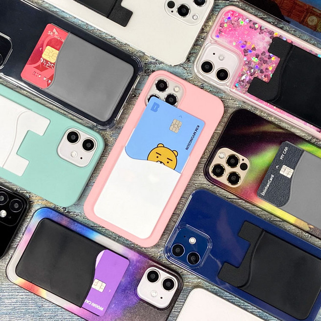 갤럭시 A30 핸드폰 케이스 부착식 카드 홀더 SM-A305