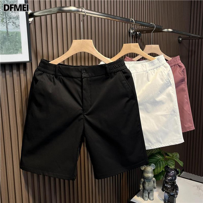 DFMEI 高端簡約休閒短褲男款外穿輕奢五分褲男士夏季2024新款修身褲