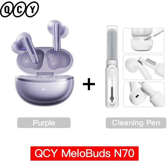 QCY 멜로버즈 N70 무선 이어폰 ANC 노이즈캔슬링 LDAC, 펜 학생