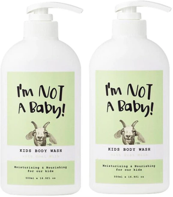 아임낫어베이비 고트밀크 키즈 바디워시 500ml 2개 - 쿠팡