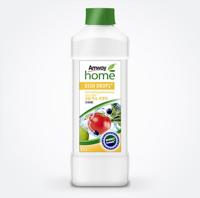암웨이 디쉬 드랍스 과일 채소 세정제, 1L, 1개