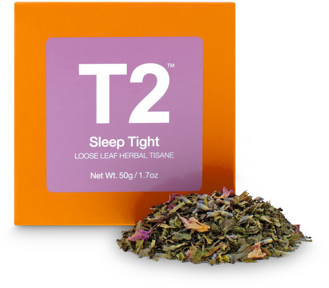 T2 슬립타이트 루즈리프 박스 잎차 티투, 1개입, 1개, 50g