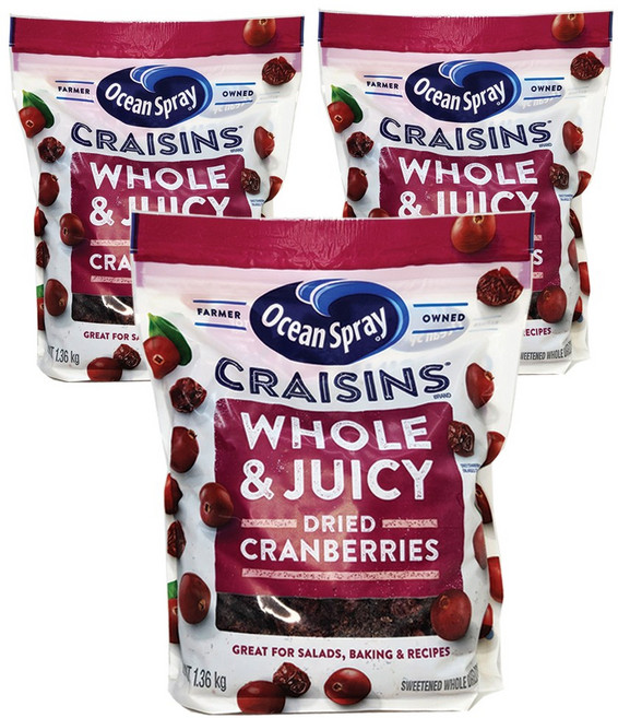 코스트코 건 크랜베리 1.36kg, 3개