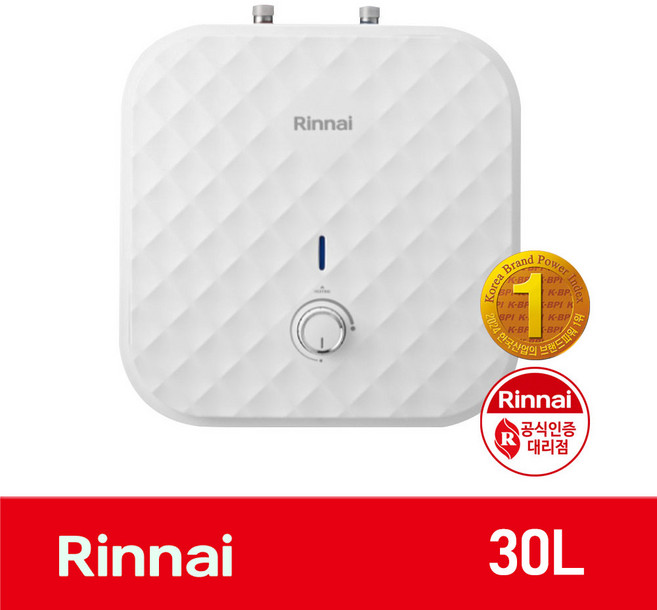 언제나 깨끗한 온수 24년형 신제품 린나이 스텐 전기 온수기 15리터 30리터 50리터, 제품만 구매(택배발송), REW-SM / 상향식_바닥형_30리터