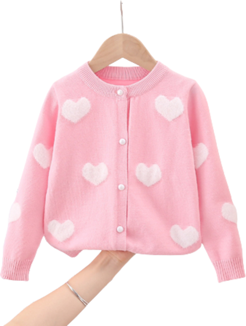 으니미니 하트 니트 가디건 N1001