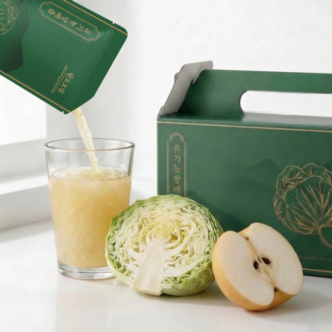 [마이크로 퓨레] 팔도보감 유기농 양배즙, 30개, 80ml