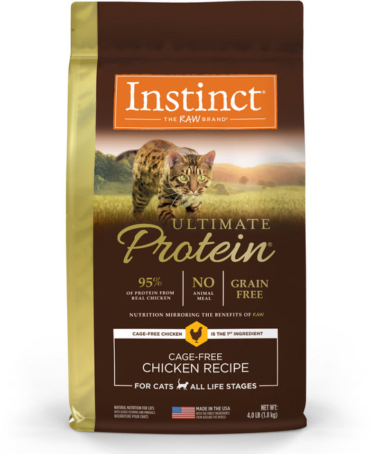 Instinct原點 皇極貓飼料純肉配方 成貓專用 高蛋白無穀 呵護腸胃 維持健康體態, 1.8kg, 1袋, 雞
