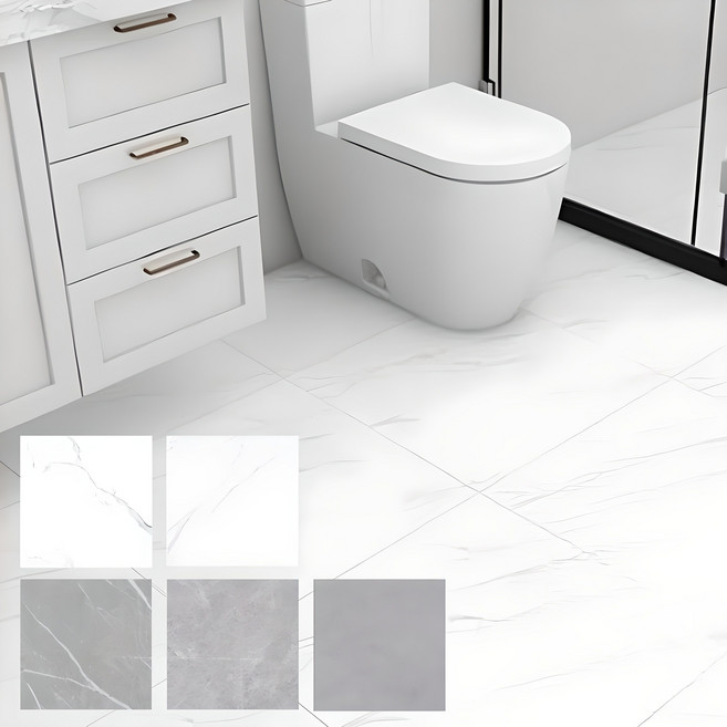 꼬닥몰 셀프 화장실리모델링 욕실 바닥 방수 타일 미끄럼방지 60cm*60cm 마감테이프 증정, 1장추가, 1장추가