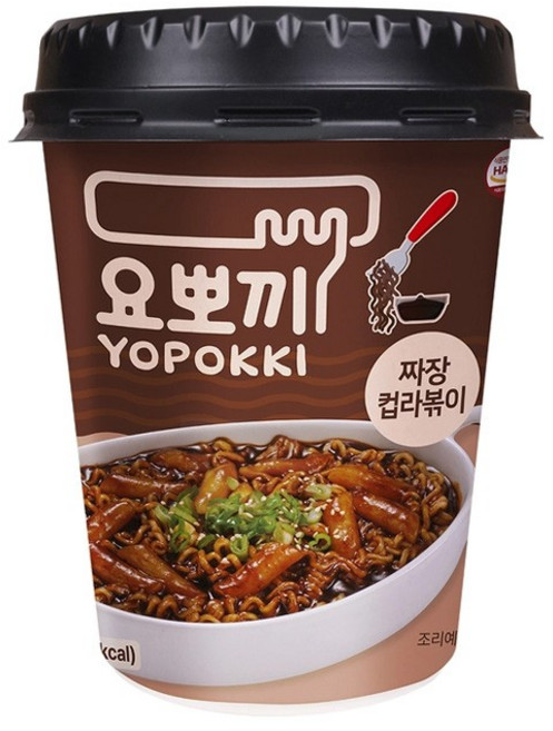 요뽀끼 짜장 컵라볶이 145g x 16