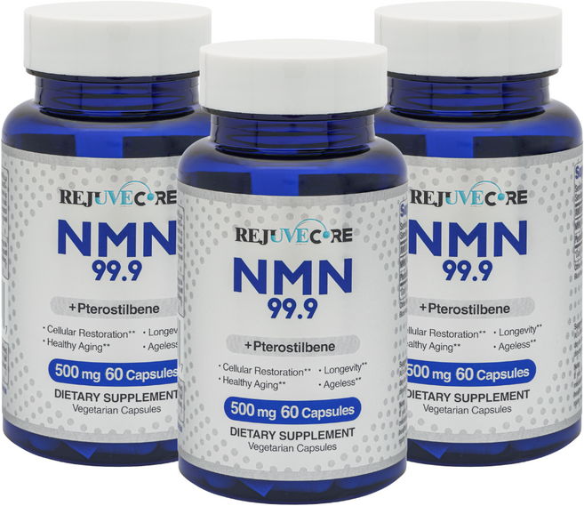 NMN 프테로스틸벤 고순도99.9 500mg 180정 3달치 리쥬브코어, 3개, 60정