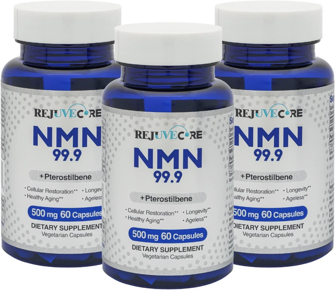 NMN 프테로스틸벤 고순도99.9 500mg 180정 3달치 리쥬브코어, 3개, 60정 - 쿠팡