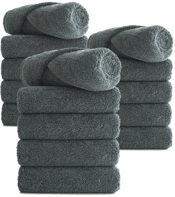 타월톡톡 국내생산100% 40수 코마사 빅타월 호텔수건 플랜티 240g, 쿨그레이, 15개