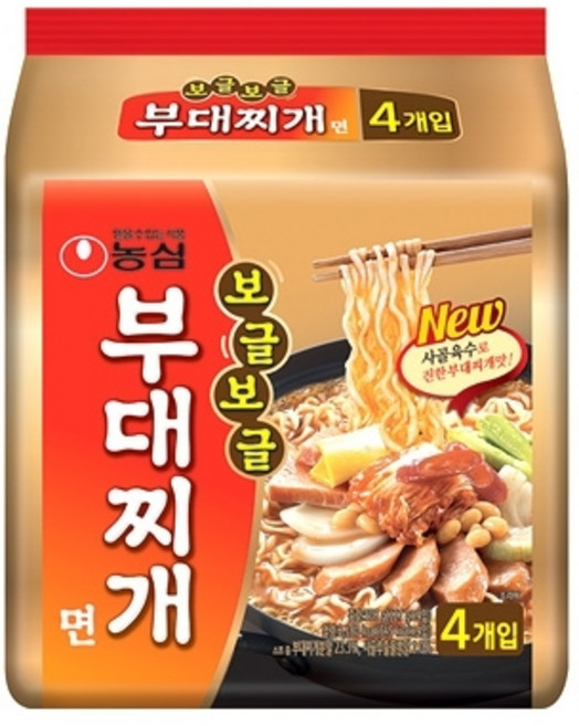 농심 부대찌개면127g(4입)X2개/무료배송, 4개