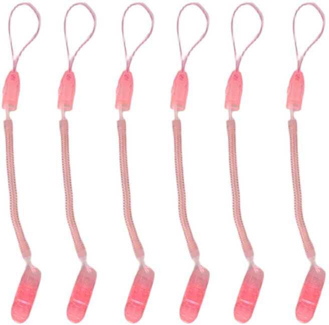 드림널스 간호사를 위한 가위 스프링집게줄 분실방지 6개 1set (핑크), 1세트