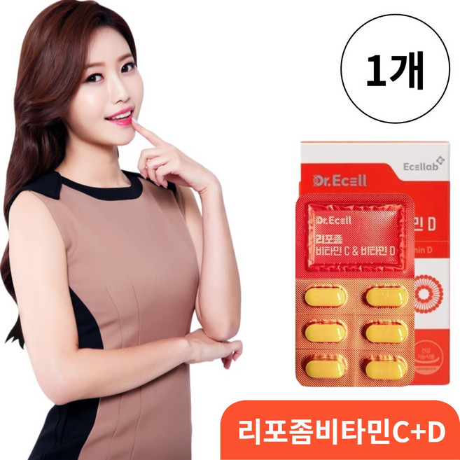 Dr. Ecell 리포좀 비타민c 리포좀비타민d 식약청인증 리포소말 리포솜, 1개, 30정