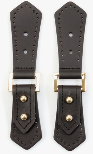 바이핸즈 사피아노 가죽 사시꼬미 뜨개가방 잠금장치 연결고리 부자재, 2개, 일반가죽 브라운