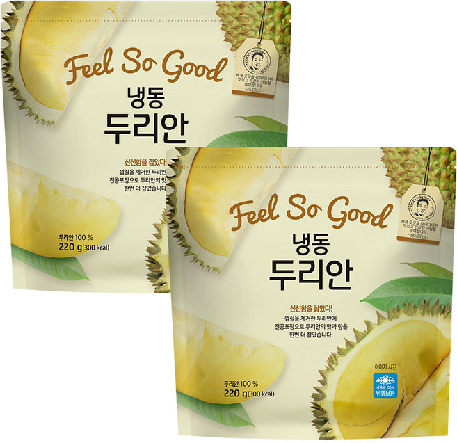 (소비기한 26.09.03) [생활앤] 냉동 두리안, 2개, 220g