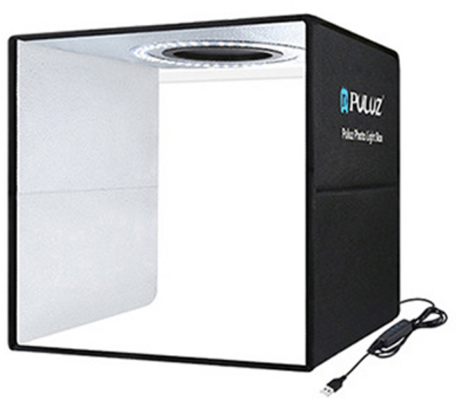 PULUZ 포토박스 포토부스 미니 스튜디오 LED 제품촬영, 블랙(40cm x 40cm), 1개