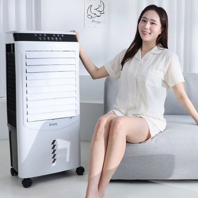 [3면냉각필터] 25년 업소용 가정용 에어쿨러 이동식 에어컨 냉풍기 40L