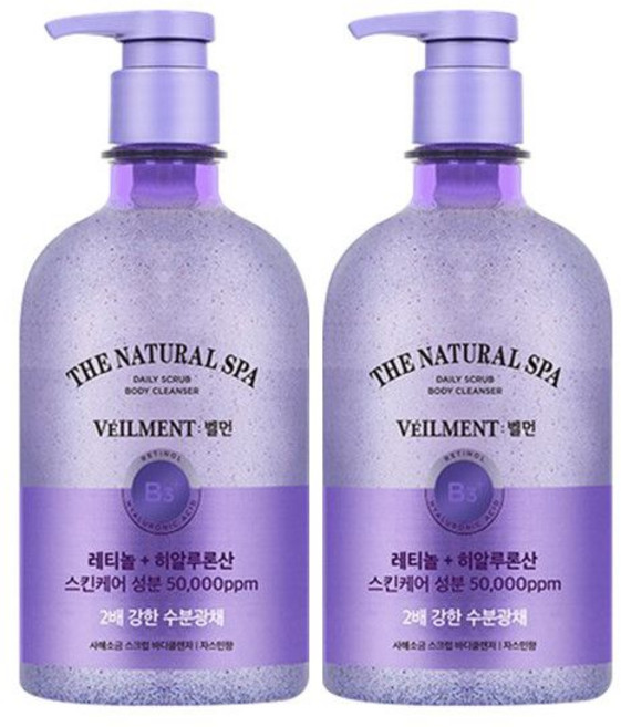 벨먼 스파 수분광채 스크럽 바디워시 자스민 600g X 2개 .