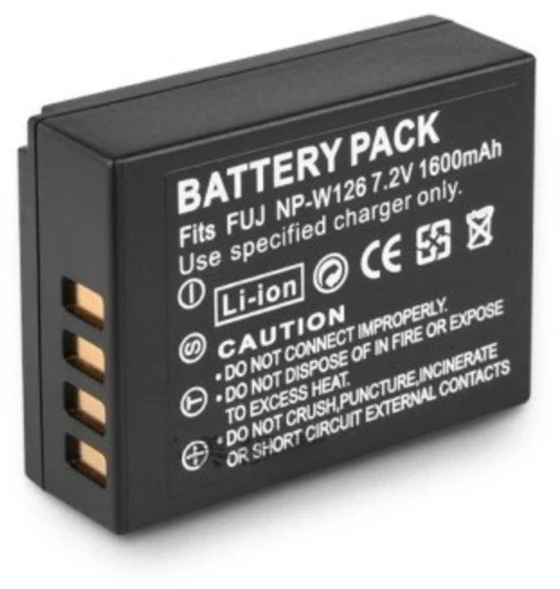 NP-W126S 카메라 배터리 후지 XA3 XT20 XA10 XA2 XT10 XH1 디지털 충전동 7.2V 1600mAh, 1