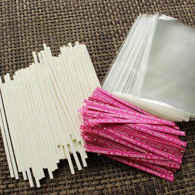 포장 리본끈 땡땡이 식빵끈 만들기 패키지 미니 유치원 진분홍 100세트, 믹스 레더 브라운 종이 실 100개