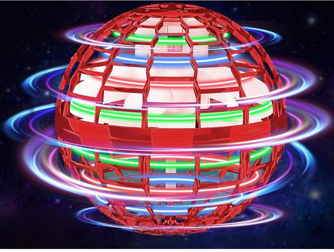 플라잉 스피너 공중부양 공놀이 어린이 선물 KC인증, 레드, 1개