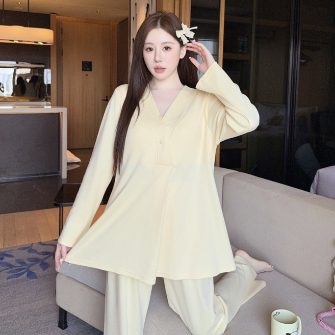 마마앙 수유복 수유잠옷 세트 임산부 가슴패드 홈웨어 임부복 빅사이즈