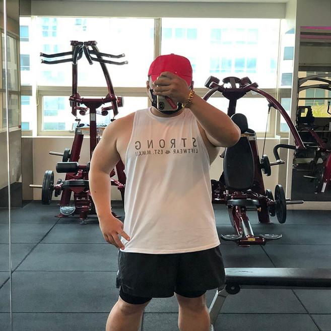 STRONGBRO 헬스 나시 헬스복 운동복 남자나시