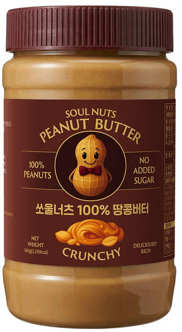 쏘울너츠 땅콩버터 크런치, 1개, 500g