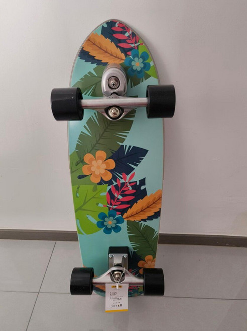 32吋陸地衝浪板 滑板 轉向橋 刷街 初學者 衝浪滑雪練習板, 如圖所示, 1個