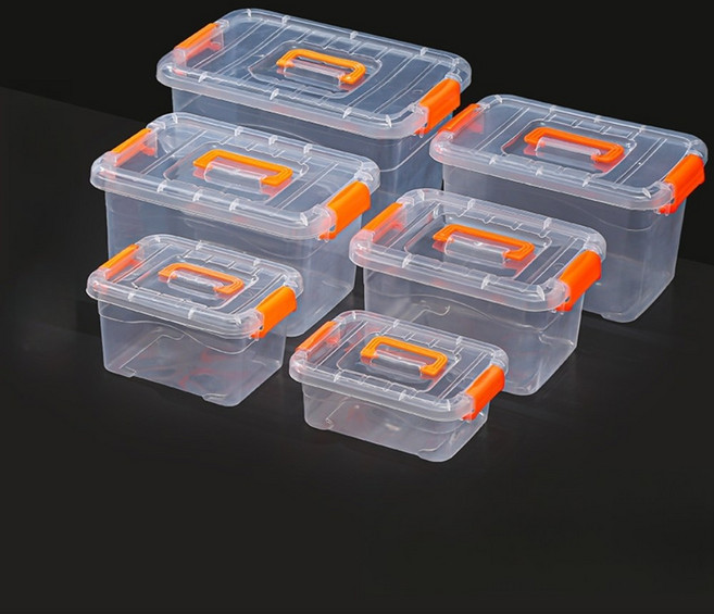 대형 수납 투명 플라스틱 리빙박스 박스 소품 옷 정리함, 소 20x15x11cm, 소 20x15x11cm, 1개