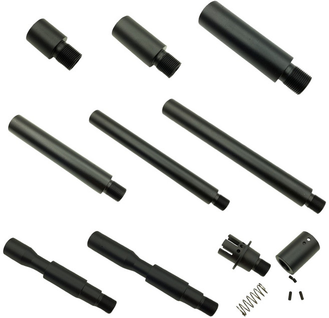 아웃배럴 연장 어댑터 14mm CCW 에어소프트건 전동건 가스, 1개, 3번