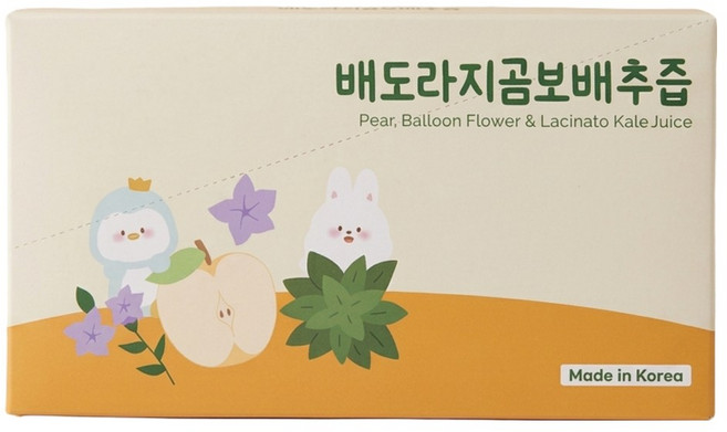 리틀스푼 배도라지 곰보배추즙 유아 아기 과채 주스, 10개, 100ml