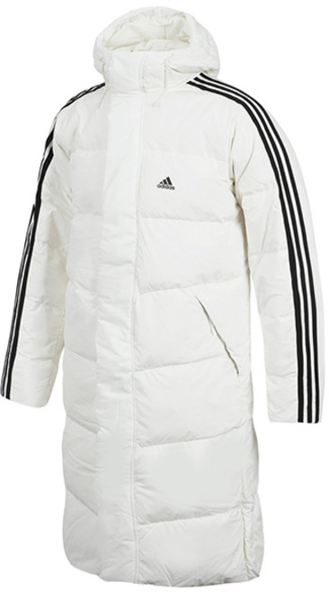 아디다스 MH 3-STRIPES REGULAR FIT 롱 다운 패딩 코트