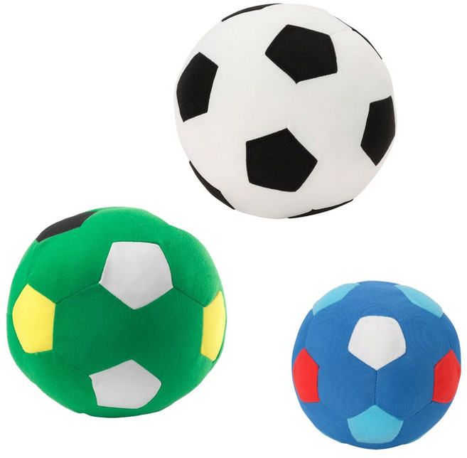 [착불아님] 이케아 SPARKA 스파르카 축구공 인형, 블루, 1개