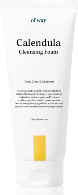 [속당김없는/저자극] 오브웨이 카렌듈라 유기농 폼클렌징, 1개, 180ml