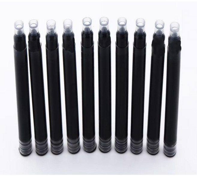 그루나무공방 만년필 잉크카트리지, 그라시아 만년필, 10개, 블랙