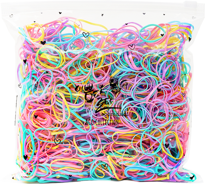 이쁨달다 봉봉밴드 대용량머리끈 쫀쫀 짱짱 선명!